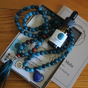 #M01 Blue Apatite Prayer Mala Kit